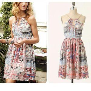 Anthropologie Floreat Castle Lake dress size 6